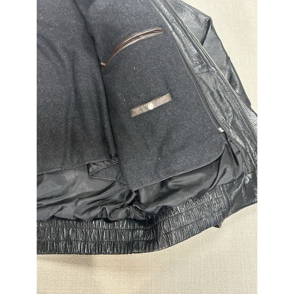 Wilson's Leather Jacket Thinsulate 2 In 1 Mens Size XL Excellent Condition Black - Picture 12 of 16